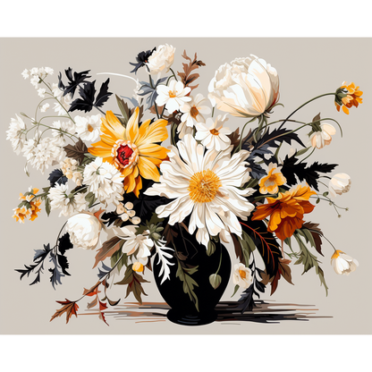 Contrastes de fleurs sauvages